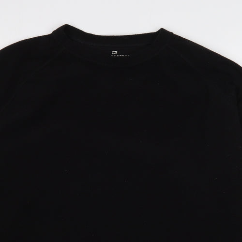 Marks and Spencer Mens Black  Polyester Pullover Sweatshirt Size XL