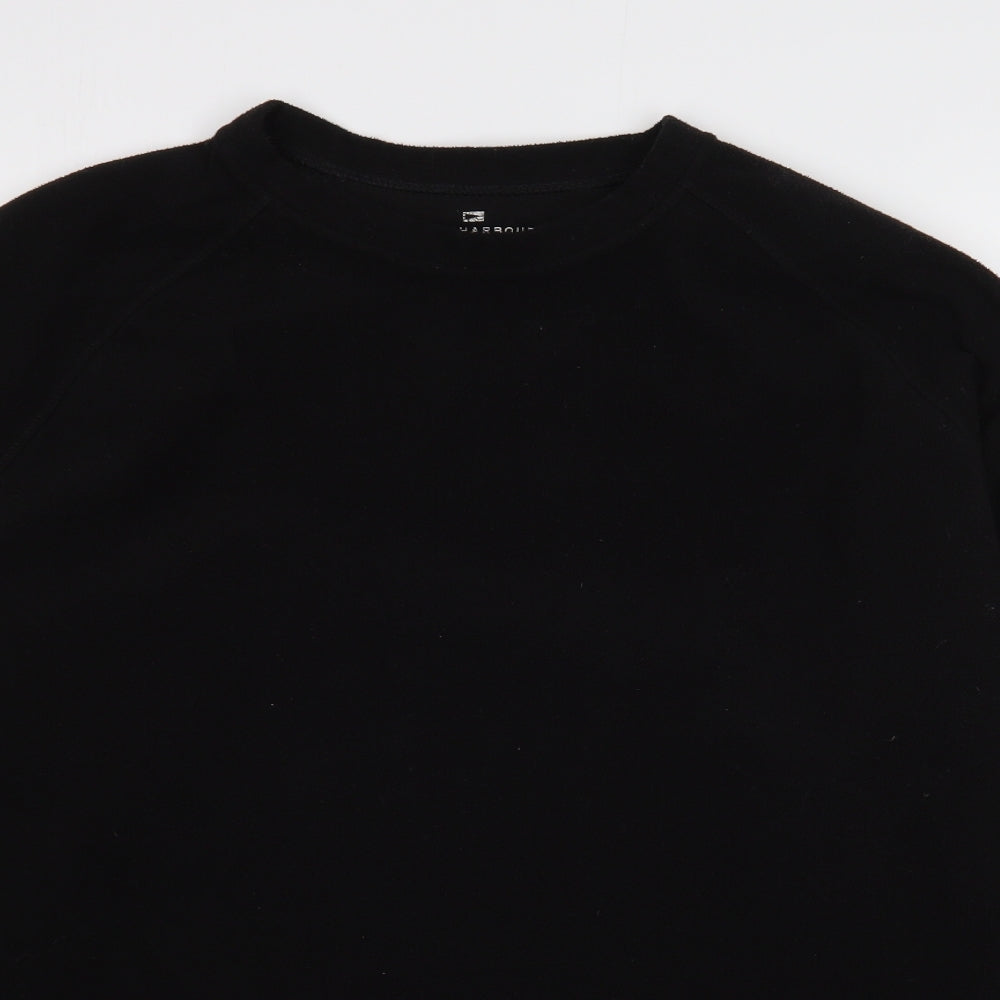 Marks and Spencer Mens Black  Polyester Pullover Sweatshirt Size XL