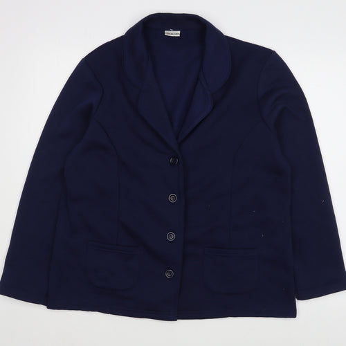 Damart Womens Blue   Jacket  Size M  Button