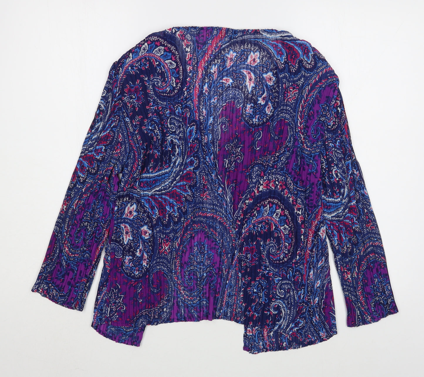 CC Womens Multicoloured Paisley Viscose Wrap Blouse Size M V-Neck