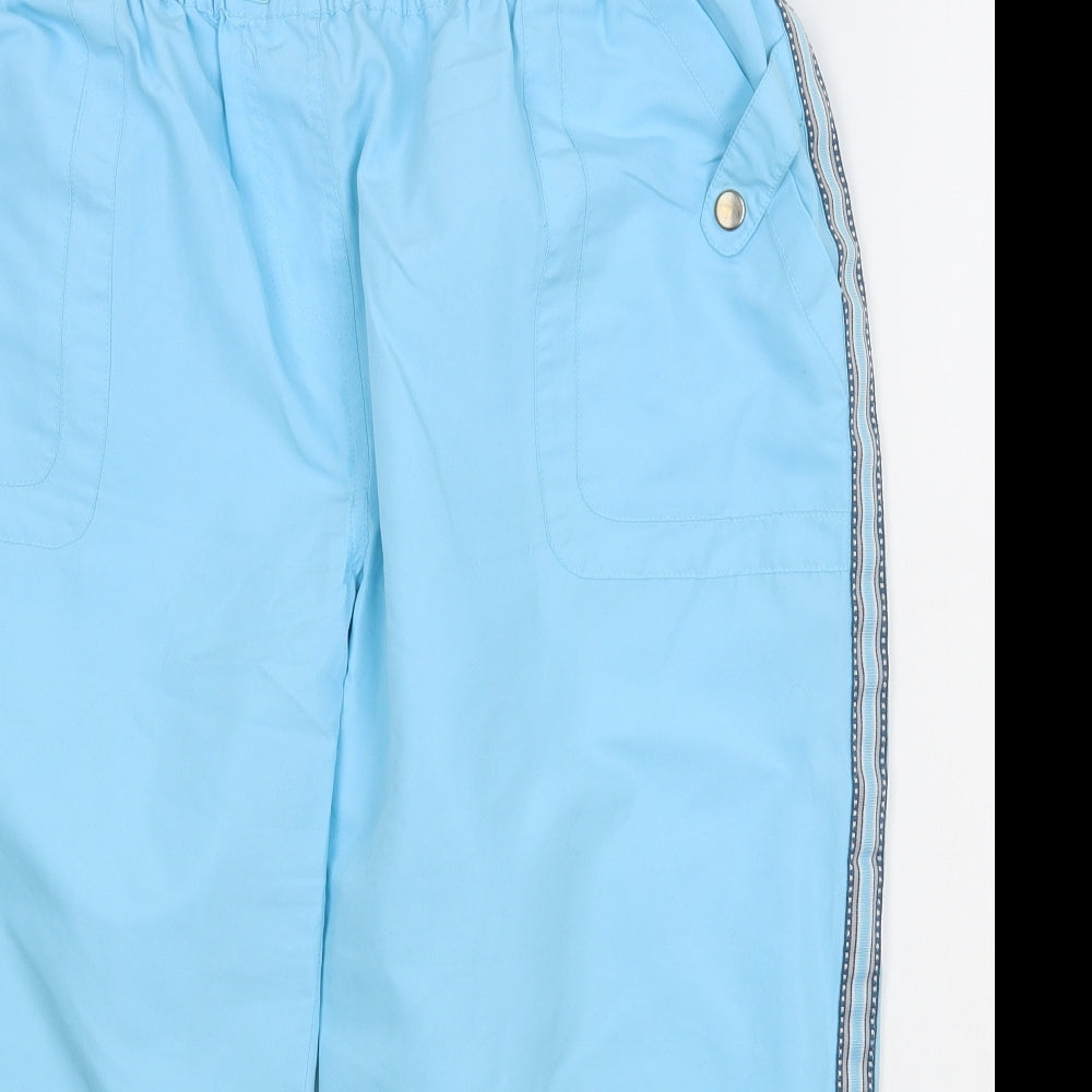 Dunnes Stores Womens Blue  Polyester Jogger Trousers Size 16 L20 in Regular