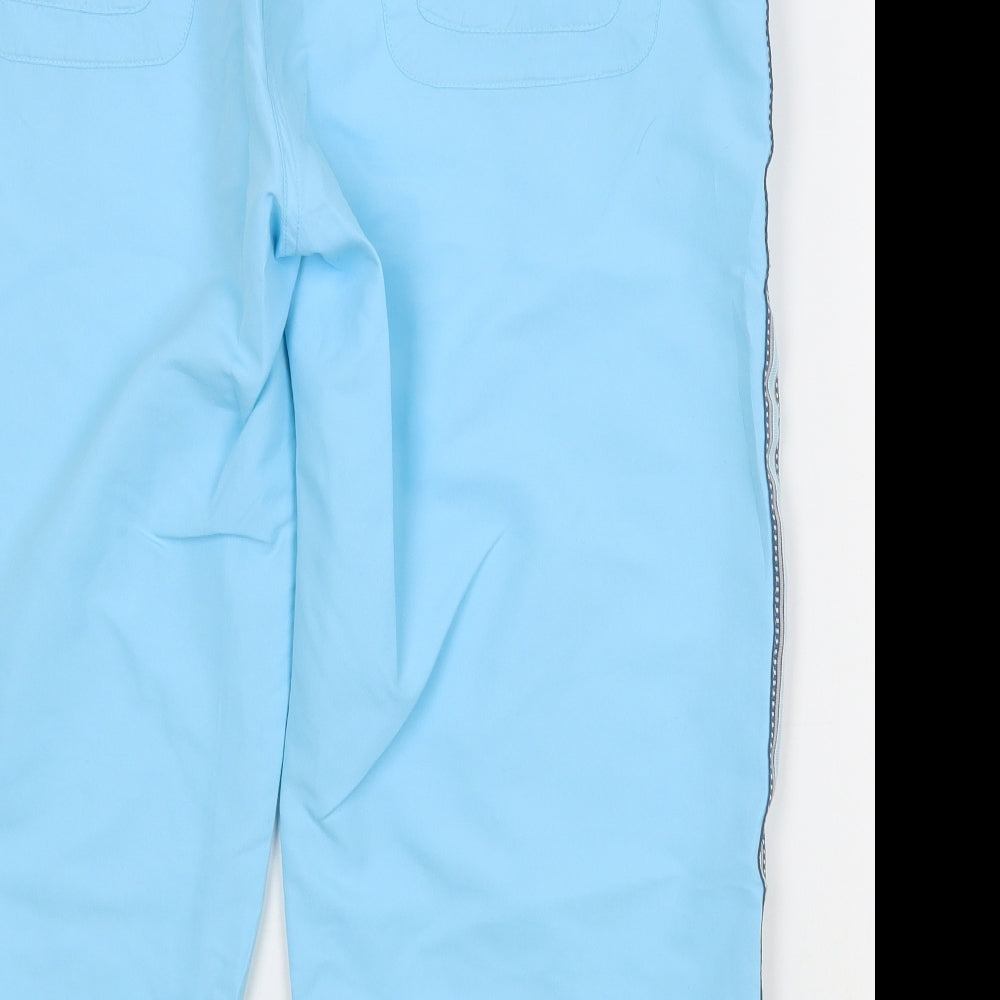 Dunnes Stores Womens Blue  Polyester Jogger Trousers Size 16 L20 in Regular