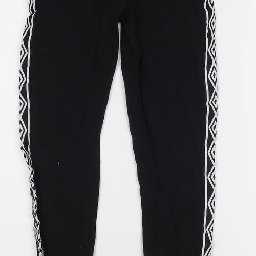 Umbro Womens Black  Cotton Jogger Leggings Size XS L25 in