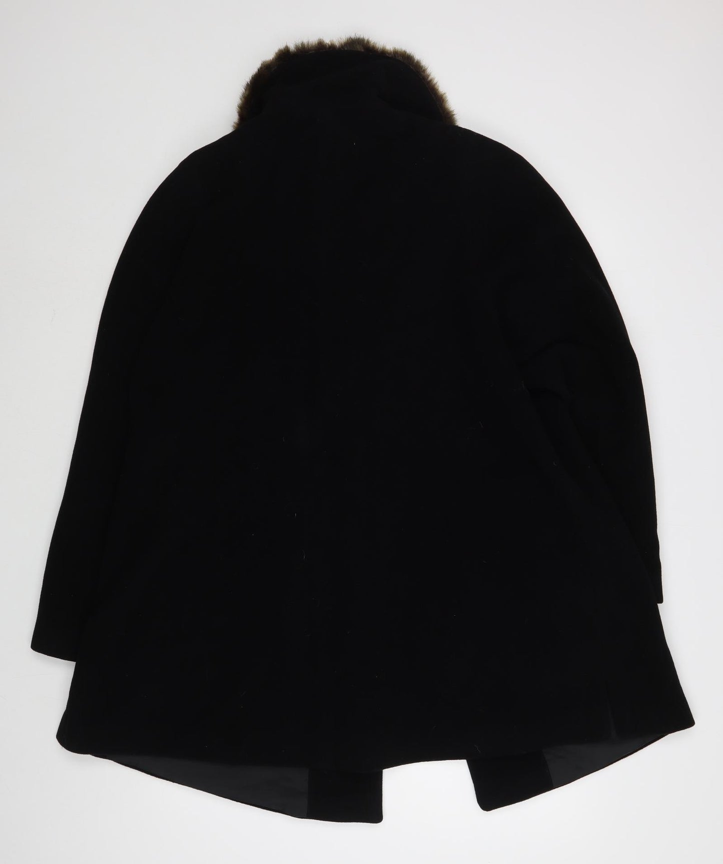 CA Womens Black   Overcoat Coat Size XL  Button