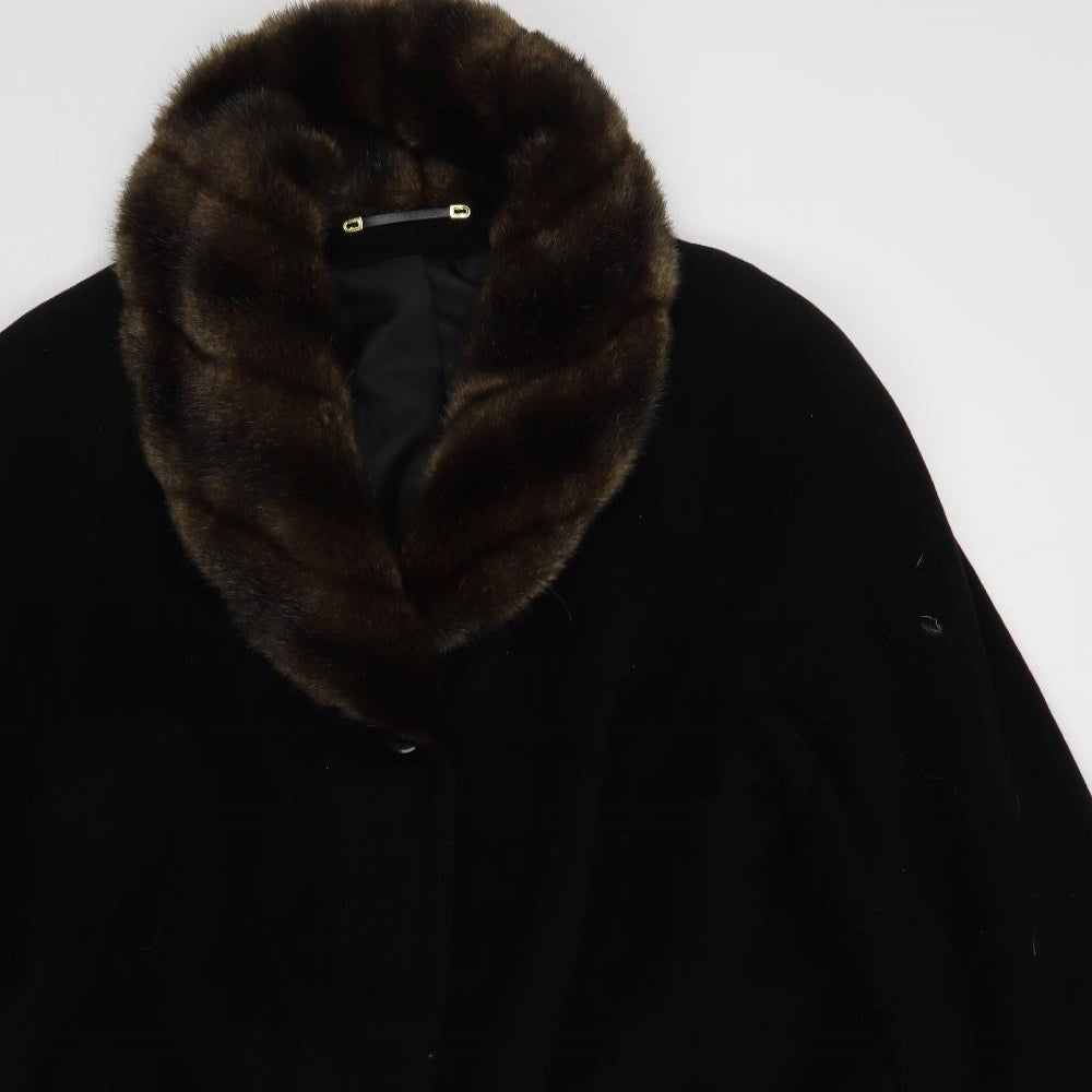 CA Womens Black   Overcoat Coat Size XL  Button