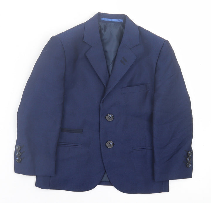 Creon Previs Boys Blue   Jacket Blazer Size 4 Years  Button
