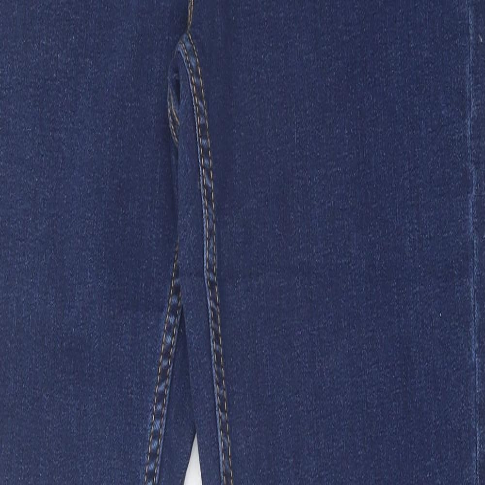 Dunnes Stores Womens Blue  Cotton Bootcut Jeans Size 10 L30 in Regular Button