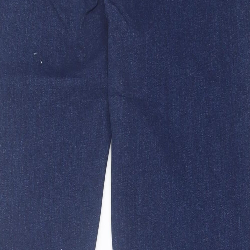Dunnes Stores Womens Blue  Cotton Bootcut Jeans Size 10 L30 in Regular Button