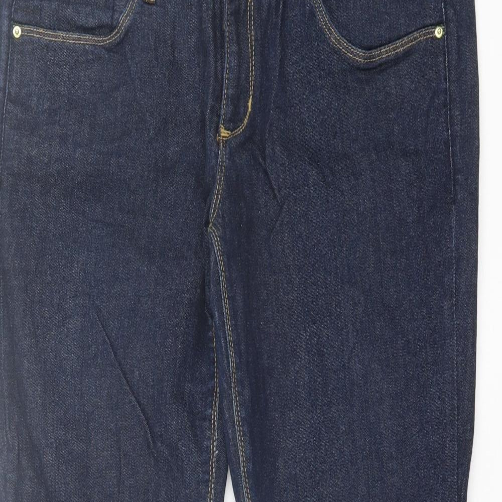 H&M Womens Blue  Cotton Skinny Jeans Size 32 in L29 in Regular Button