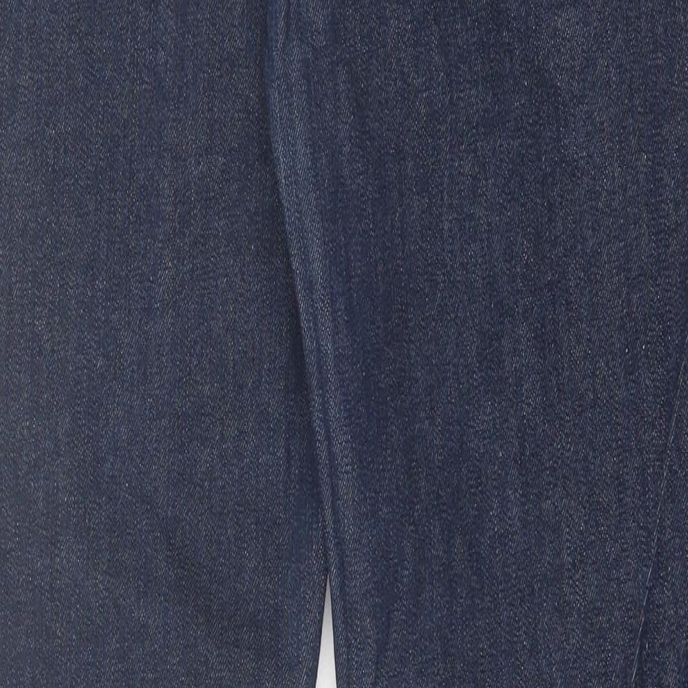 H&M Womens Blue  Cotton Skinny Jeans Size 32 in L29 in Regular Button