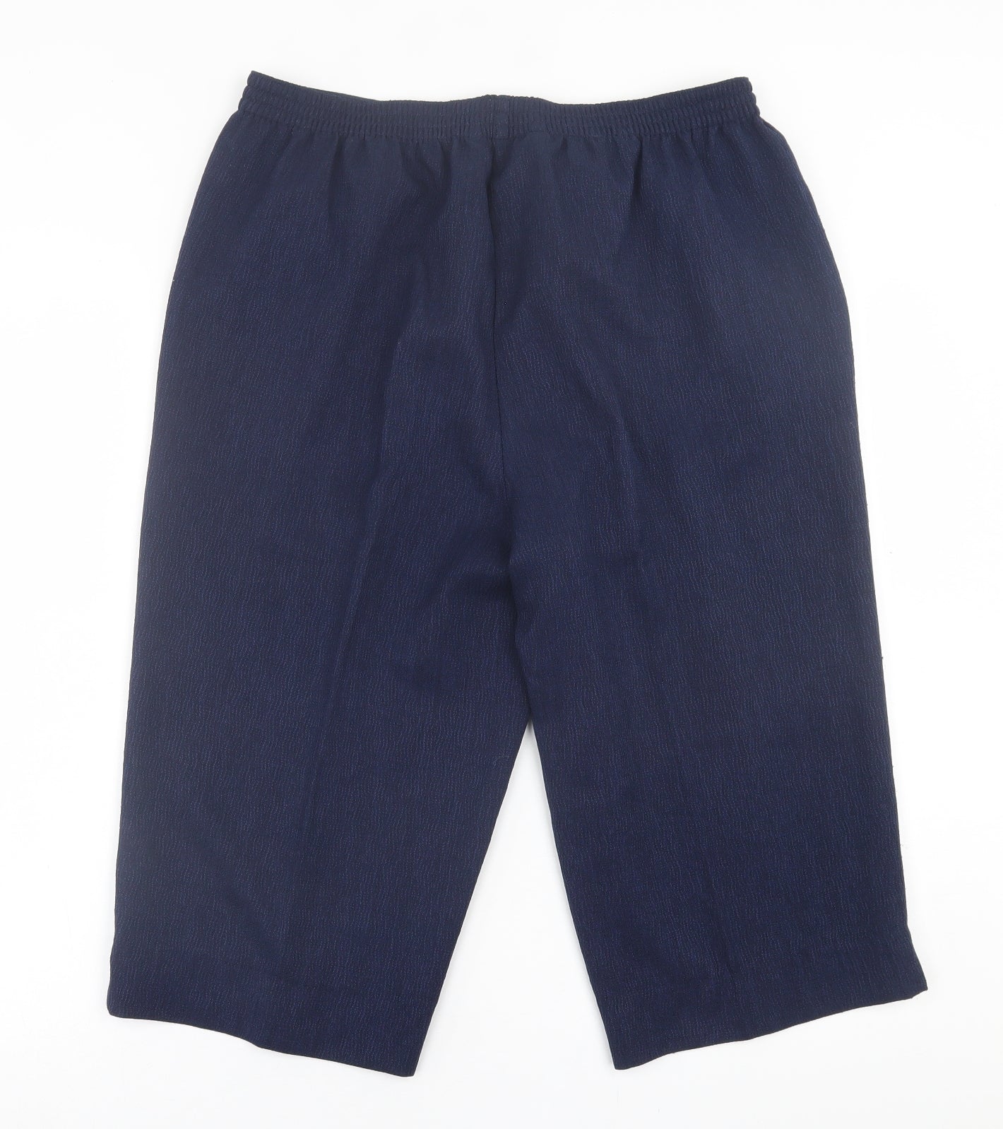 BM Collection Womens Blue  Polyester Bermuda Shorts Size 16 L17 in Regular Pull On