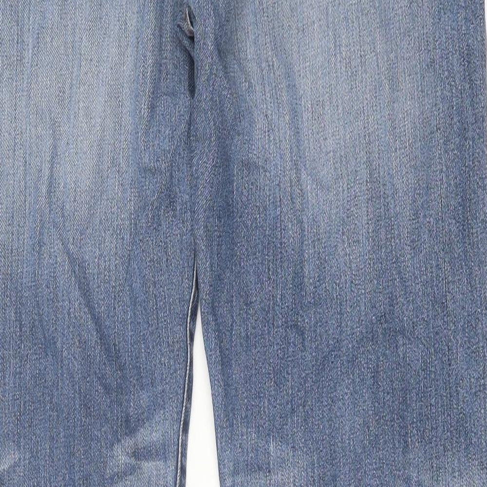 Gap Mens Blue  Cotton Straight Jeans Size 32 in L34 in Regular Button