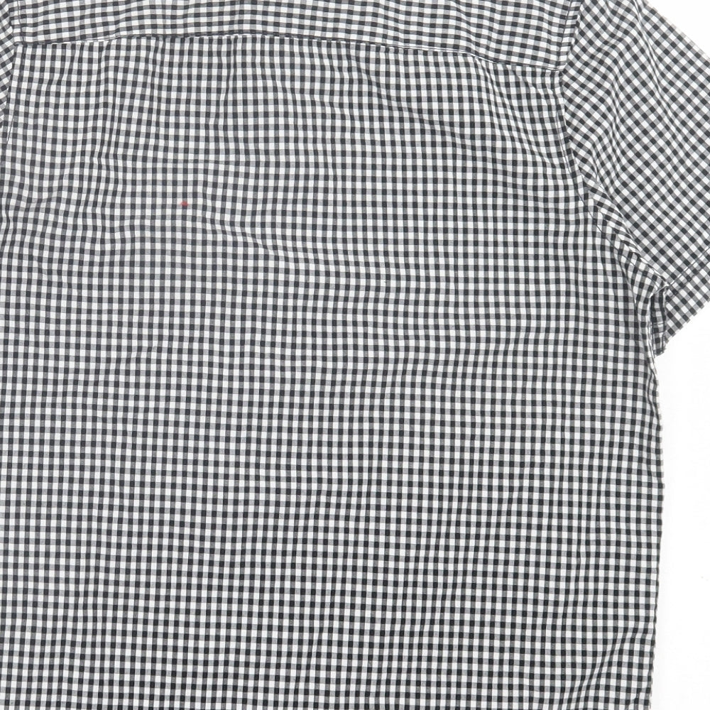 TOM TAILOR Boys Blue Check Cotton Basic Button-Up Size 12 Years Collared Button