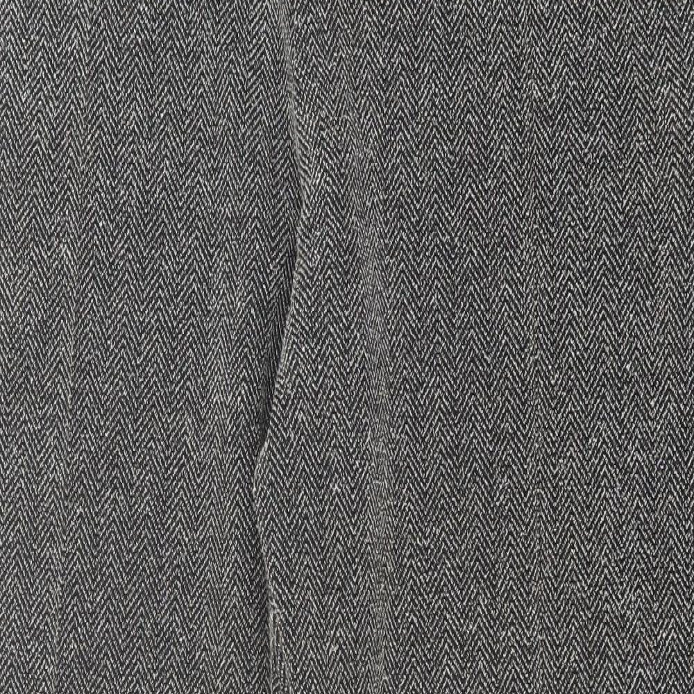 Marks and Spencer Womens Grey  Polyester Trousers  Size 22 L34 in Regular