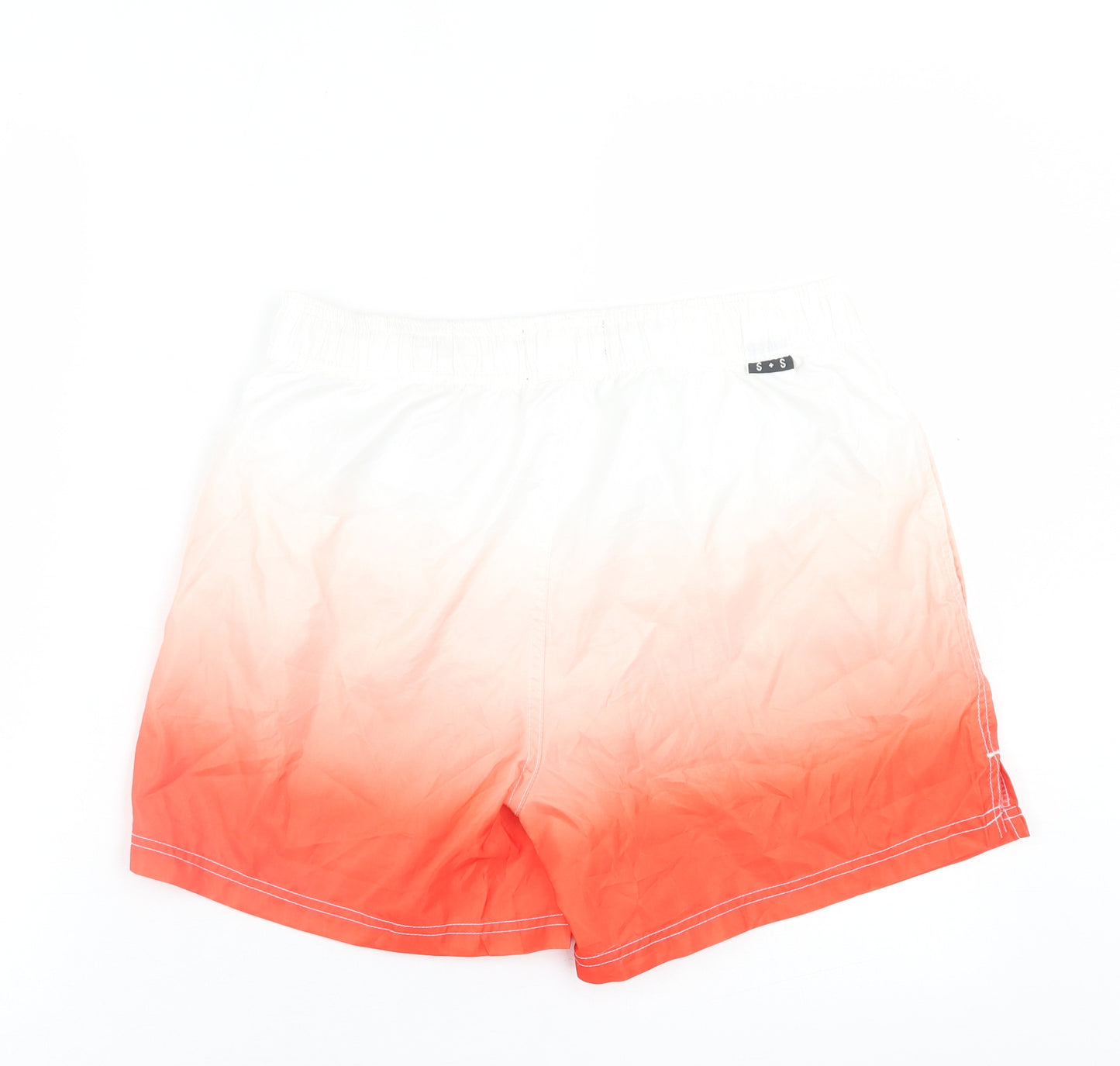 Saint & Sinner Mens Red  Polyester Sweat Shorts Size M  Regular Tie