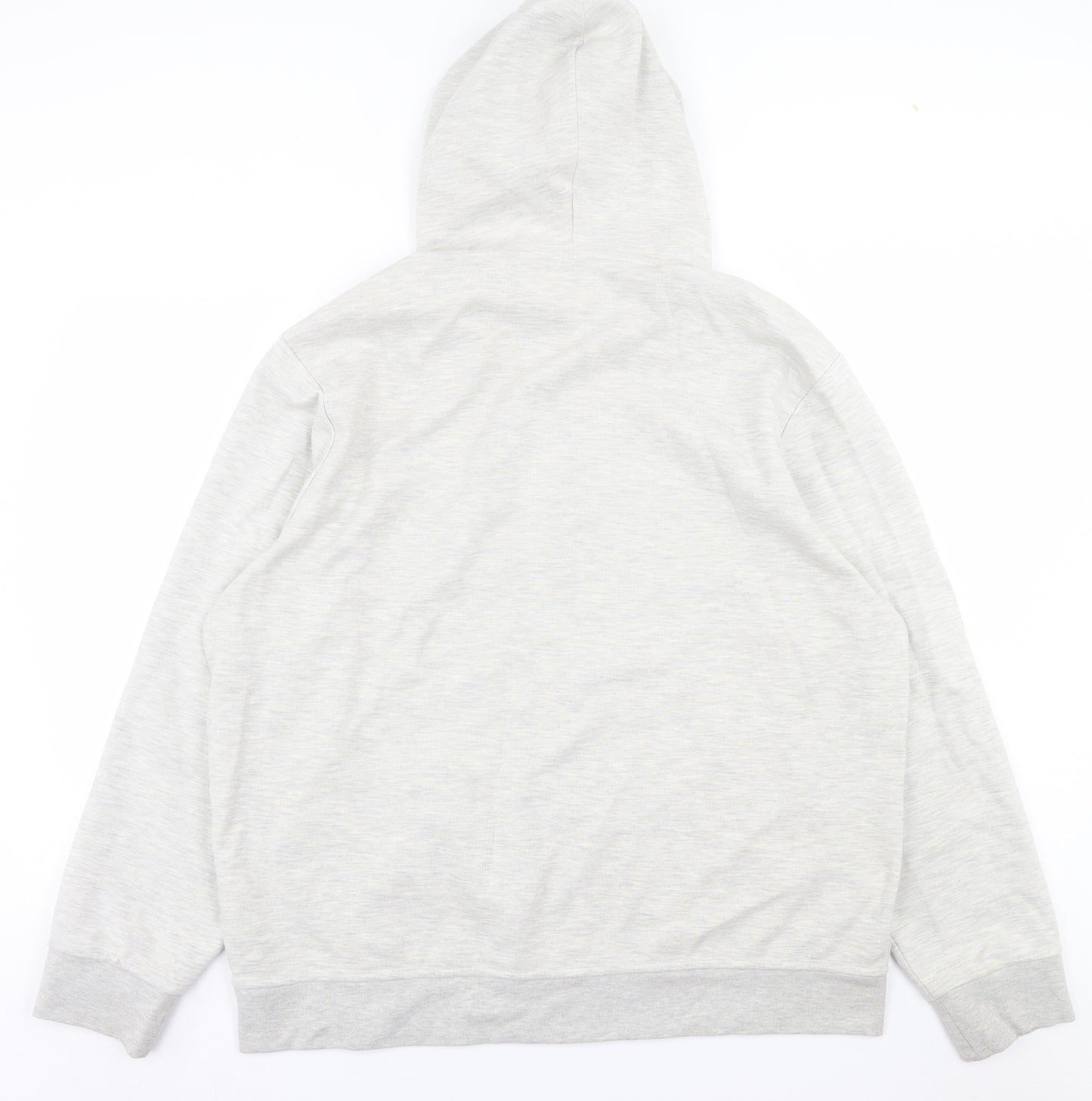 Ralph Lauren Mens Grey  Cotton Full Zip Hoodie Size 2XL