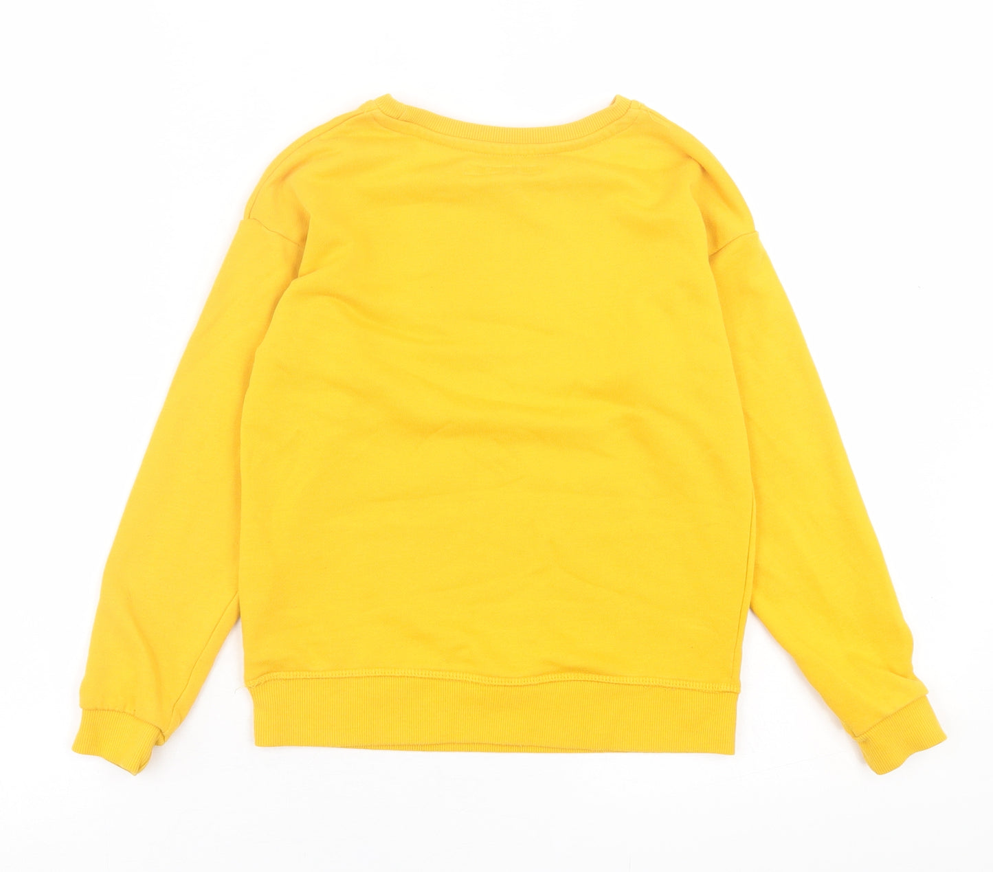 Primark Boys Yellow  Cotton Pullover Sweatshirt Size 8-9 Years  Pullover