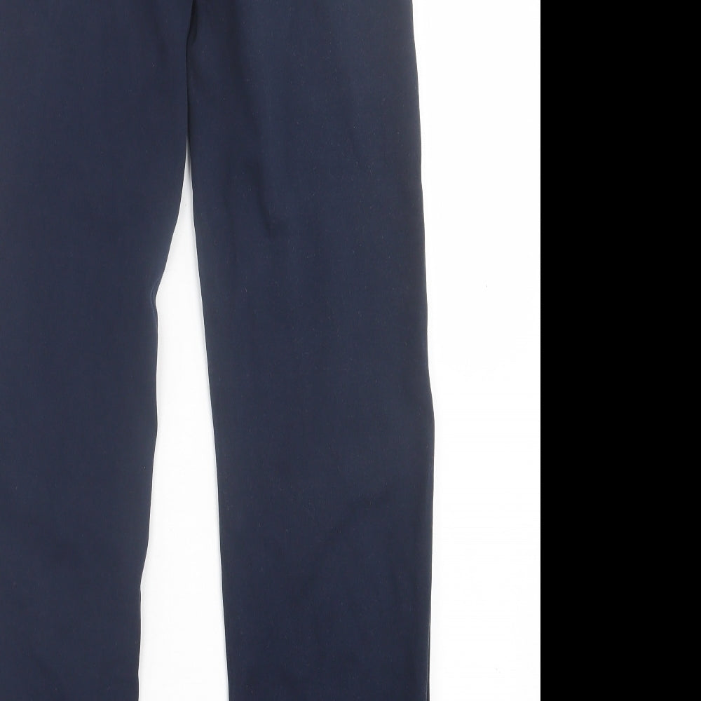 NEXT Girls Blue  Cotton Capri Trousers Size 13 Years  Regular Pullover - School Wear