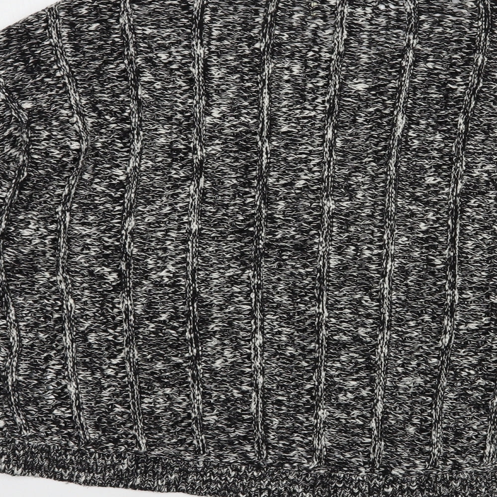 Papaya Womens Grey Boat Neck  Cotton Pullover Jumper Size 10