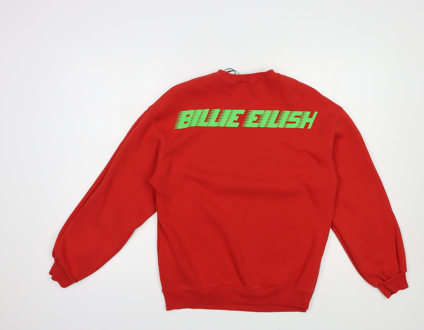 H&M Womens Red  Polyester Pullover Sweatshirt Size XS  Pullover - Billie Eilkish
