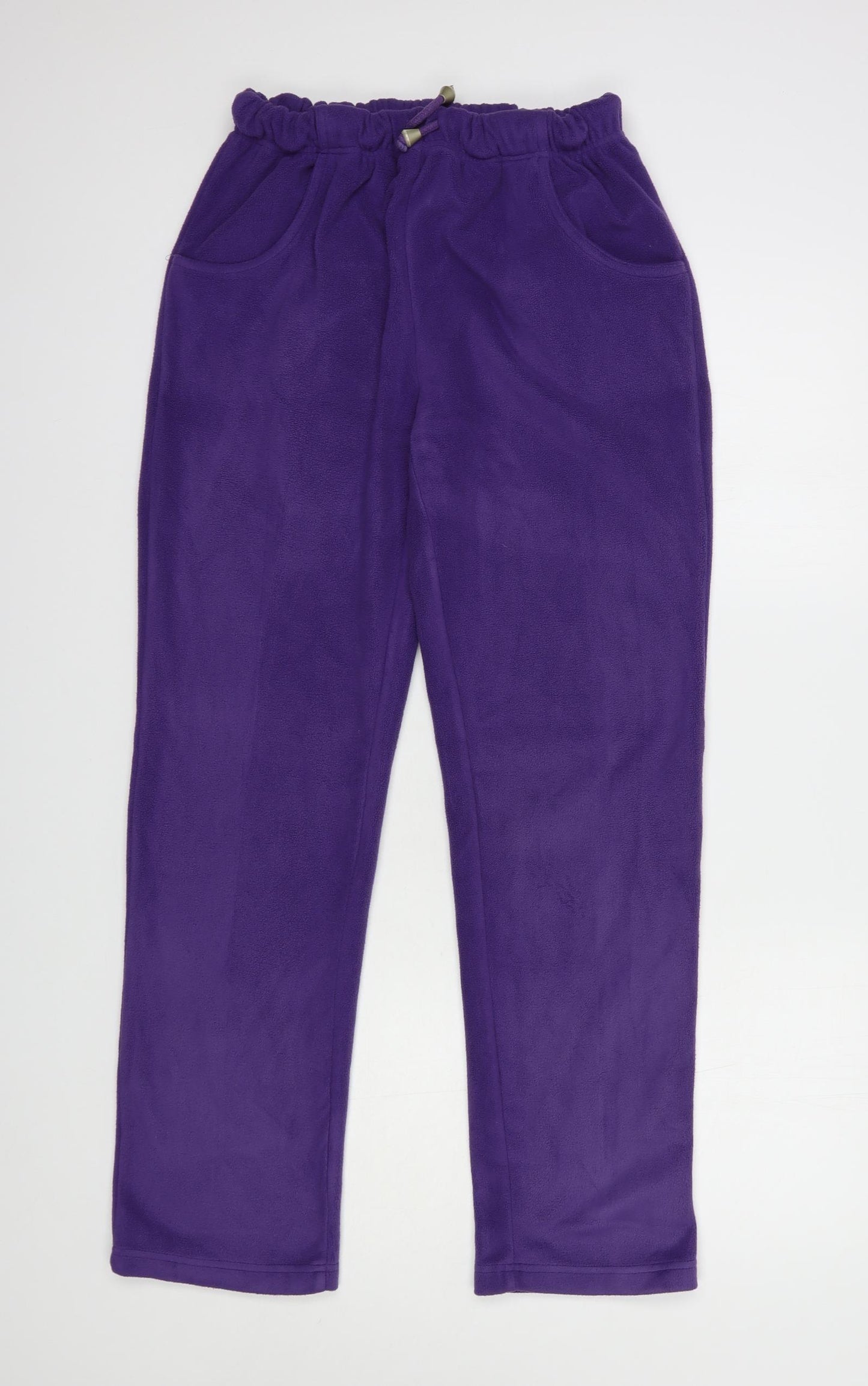 Damart Womens Purple  Polyester Jogger Trousers Size S L31 in Regular Drawstring