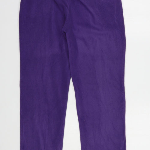 Damart Womens Purple  Polyester Jogger Trousers Size S L31 in Regular Drawstring