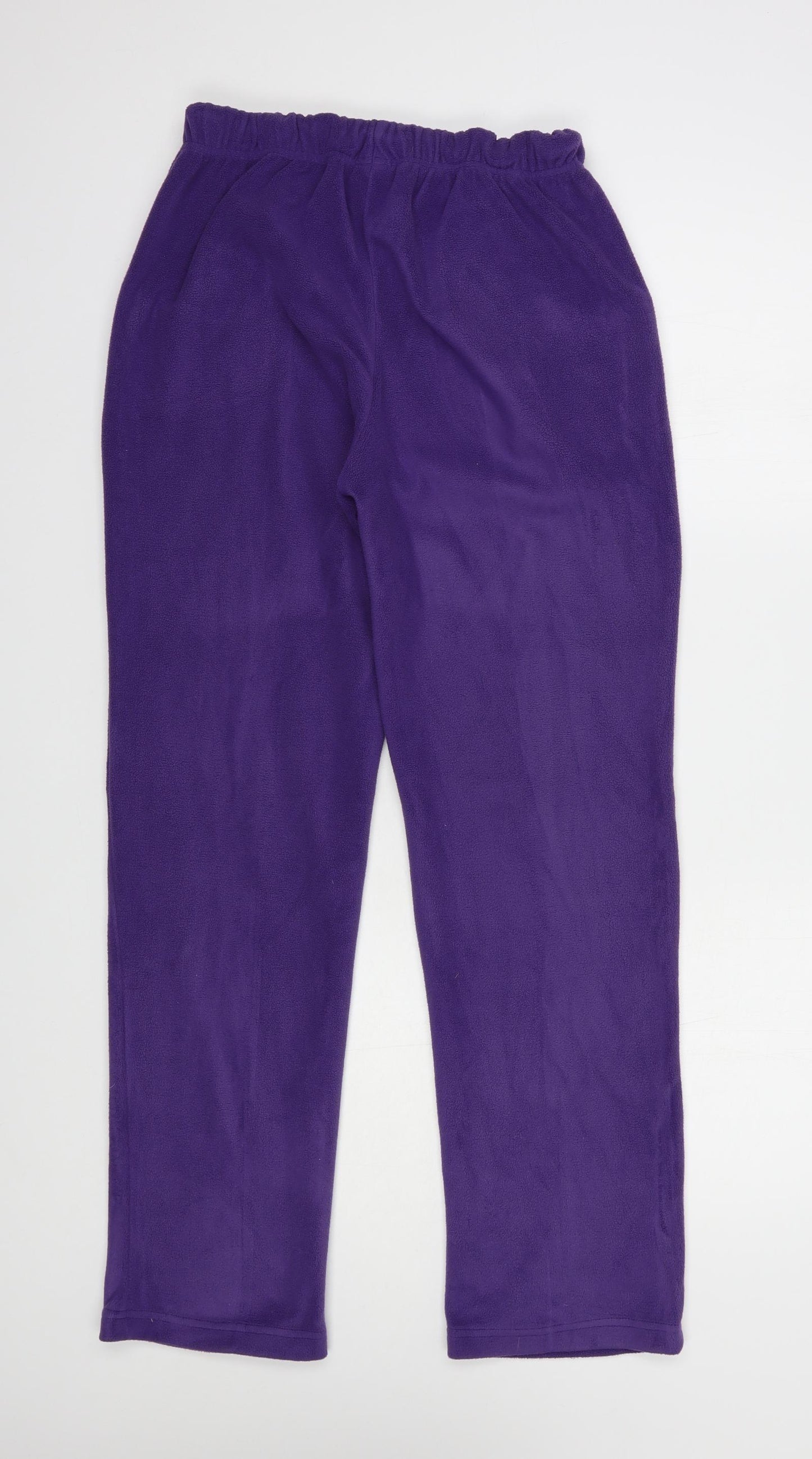 Damart Womens Purple  Polyester Jogger Trousers Size S L31 in Regular Drawstring