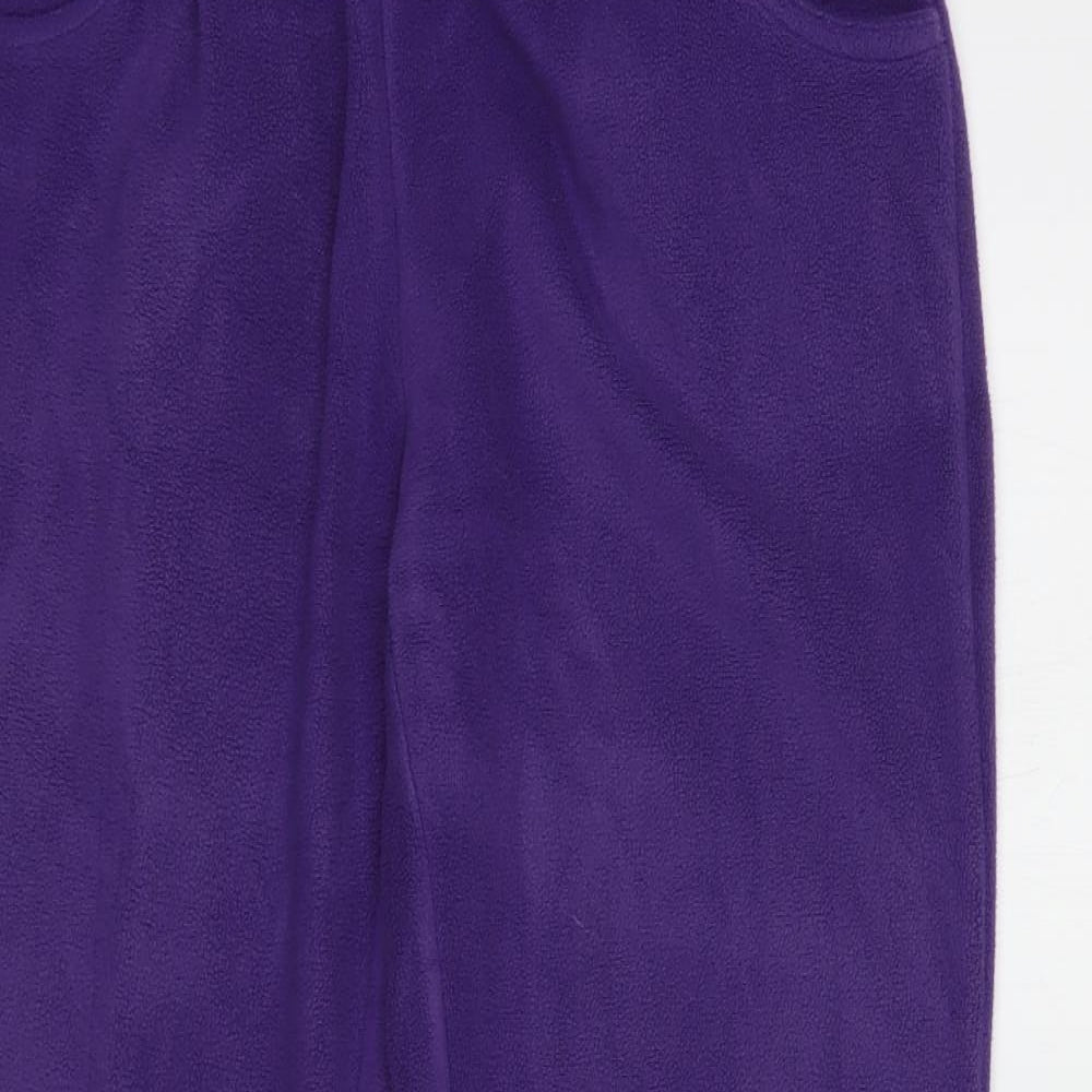 Damart Womens Purple  Polyester Jogger Trousers Size S L31 in Regular Drawstring