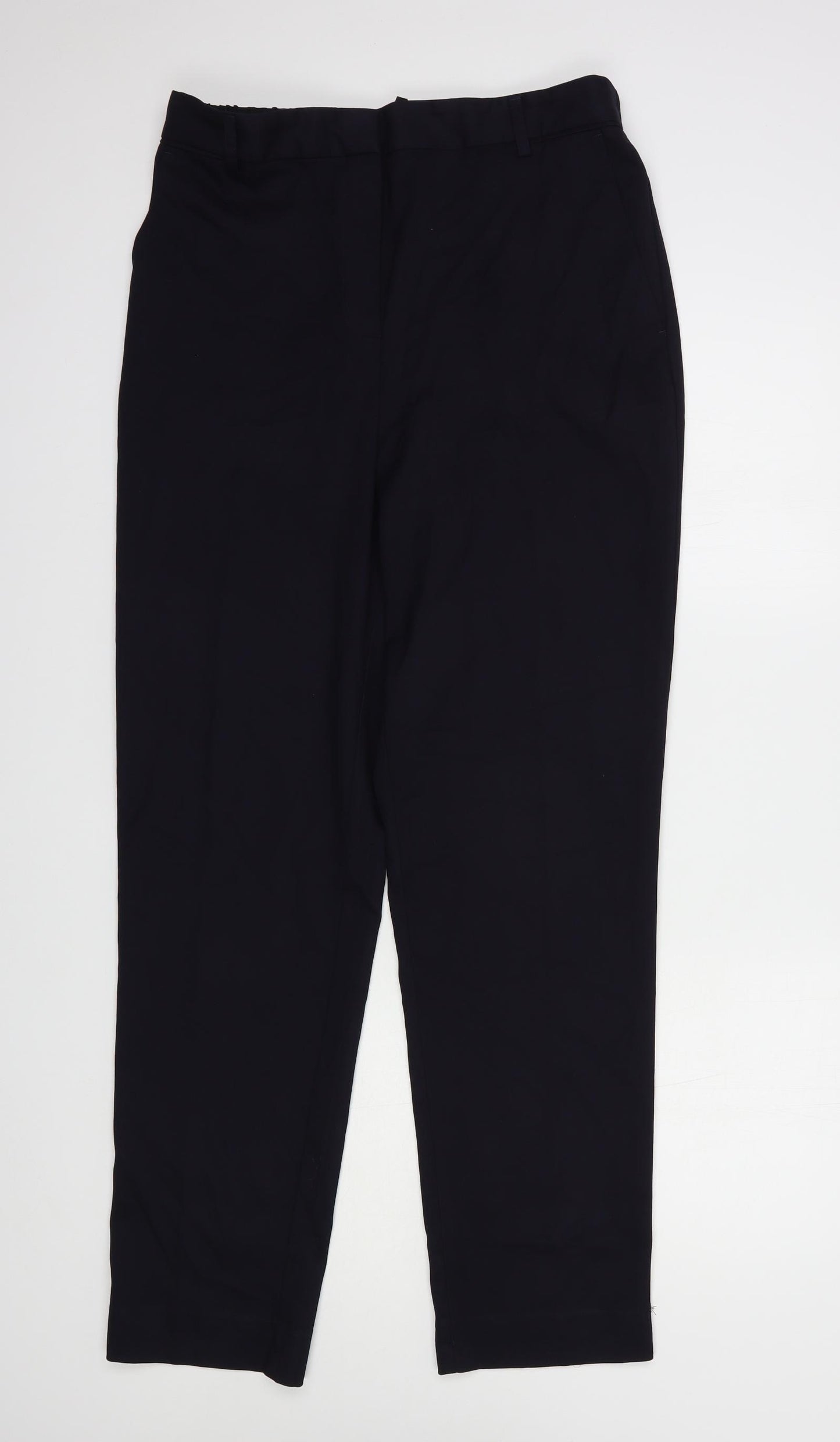 NEXT Womens Blue  Polyester Dress Pants Trousers Size 14 L32 in Regular Hook & Eye