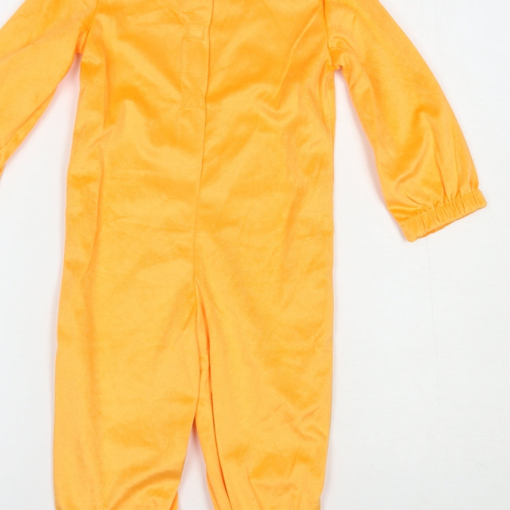 F&F Girls Orange  Polyester  Bodysuit Size 2-3 Years   - Halloween Fancy Dress