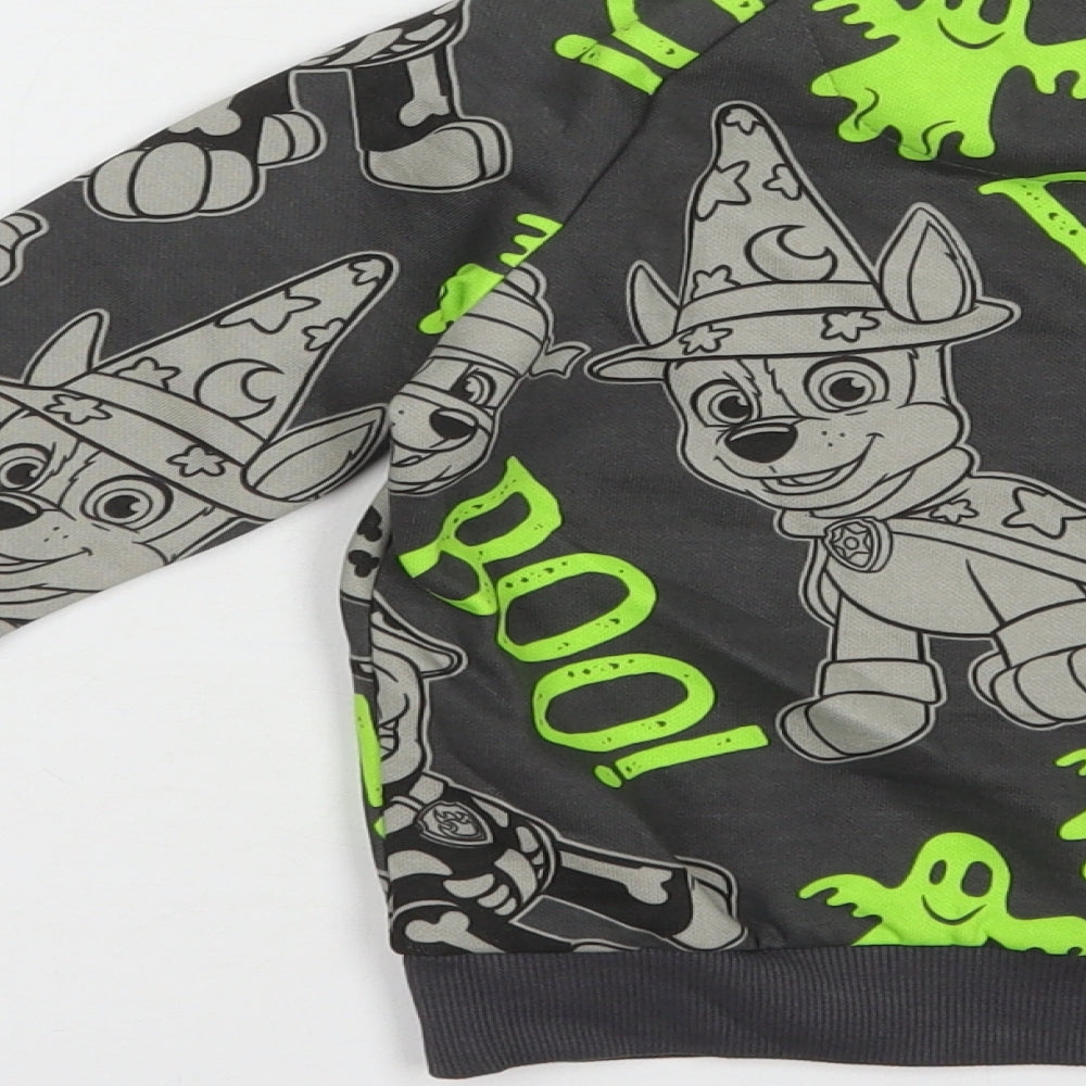 F&F Boys Grey  Cotton Pullover Sweatshirt Size 2-3 Years  Pullover - Paw Patrol Halloween
