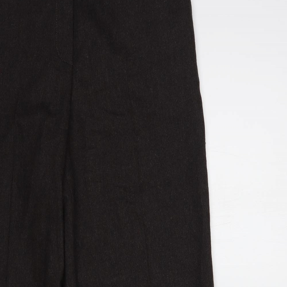 Windsmoor Womens Brown  Wool Dress Pants Trousers Size 10 L32 in Regular Button