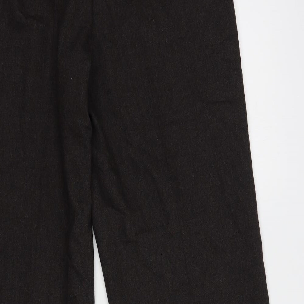 Windsmoor Womens Brown  Wool Dress Pants Trousers Size 10 L32 in Regular Button