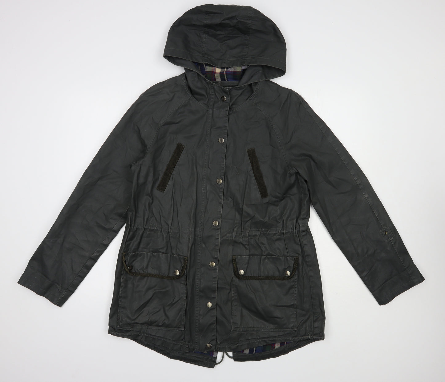 By Henry Holland Womens Grey   Parka Jacket Size 12  Zip
