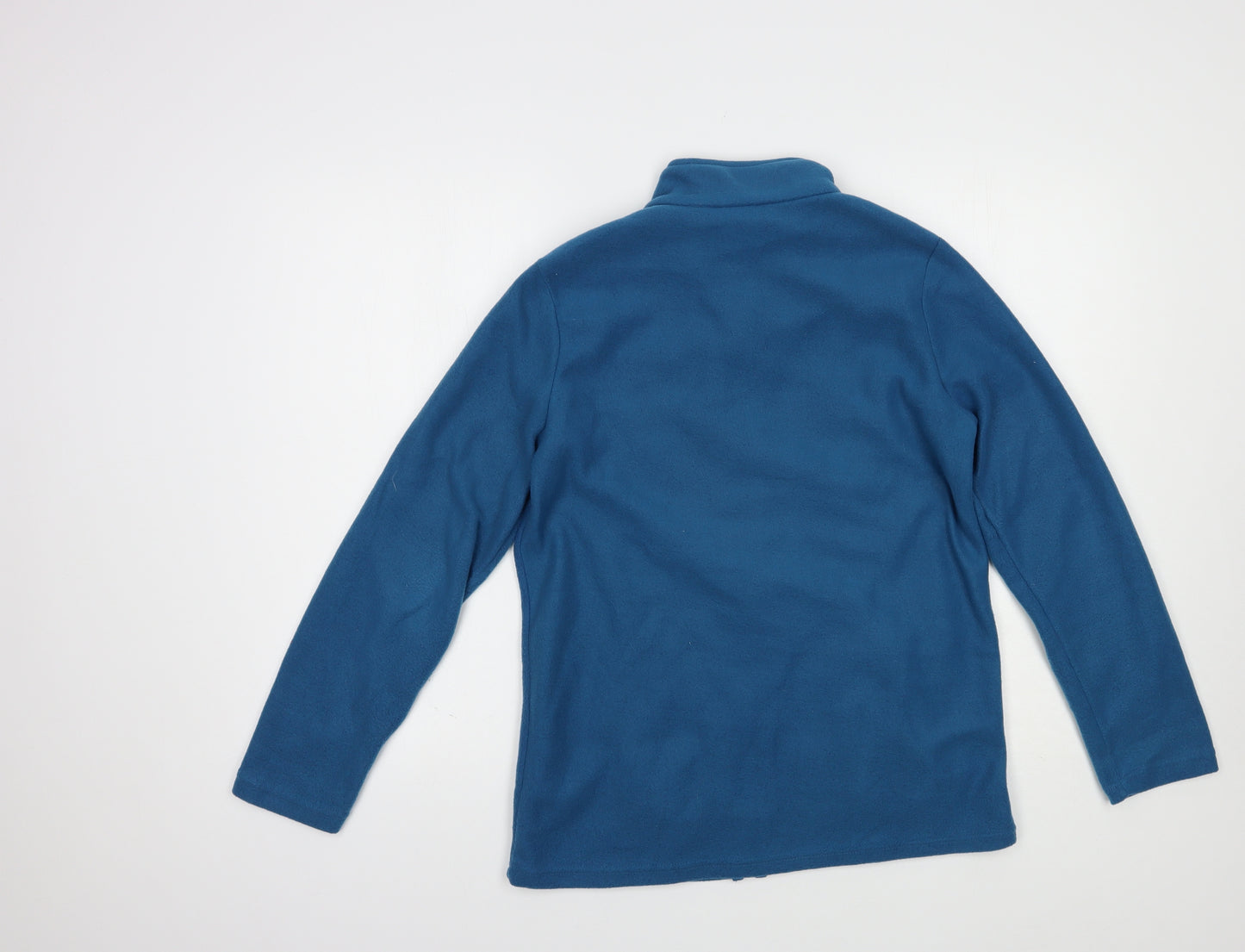 Alisson Vallee Womens Blue  Polyester Full Zip Sweatshirt Size S  Zip