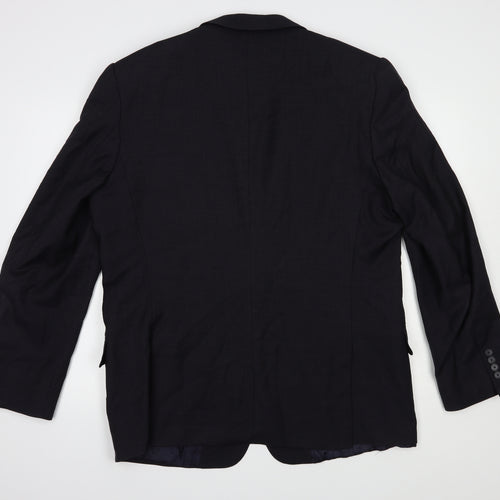 Jaeger Mens Blue   Jacket Blazer Size 46  Button