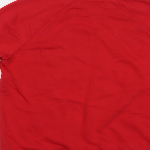 Nutmeg Womens Red  Cotton Pullover Sweatshirt Size 8  Pullover - Festive & Fierce