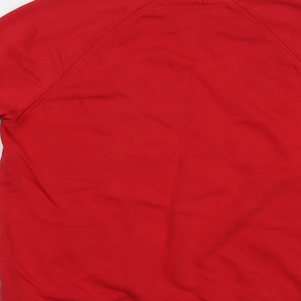 Nutmeg Womens Red  Cotton Pullover Sweatshirt Size 8  Pullover - Festive & Fierce