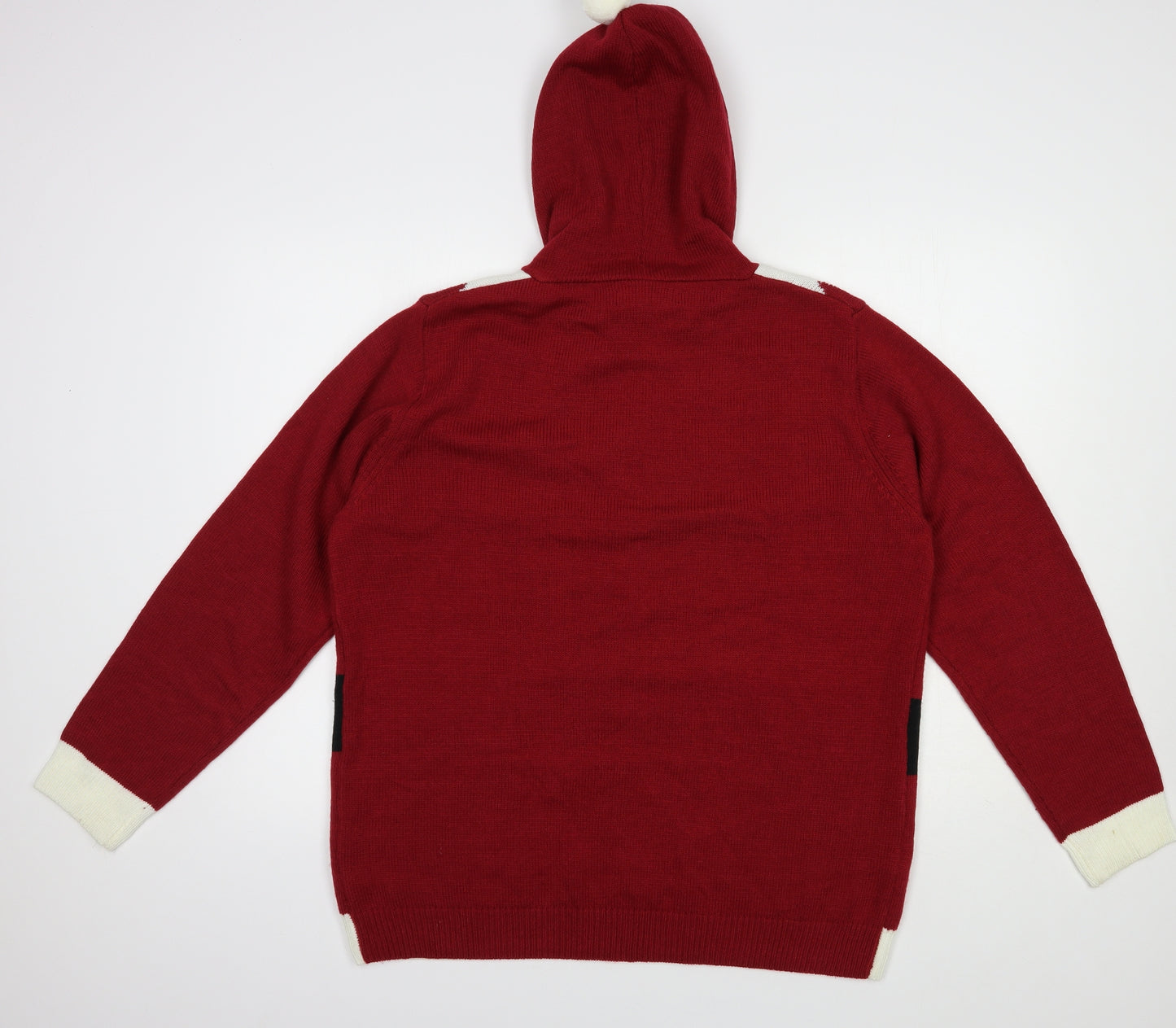NEXT Womens Red Round Neck  Acrylic Pullover Jumper Size 18   - Christmas Jumper