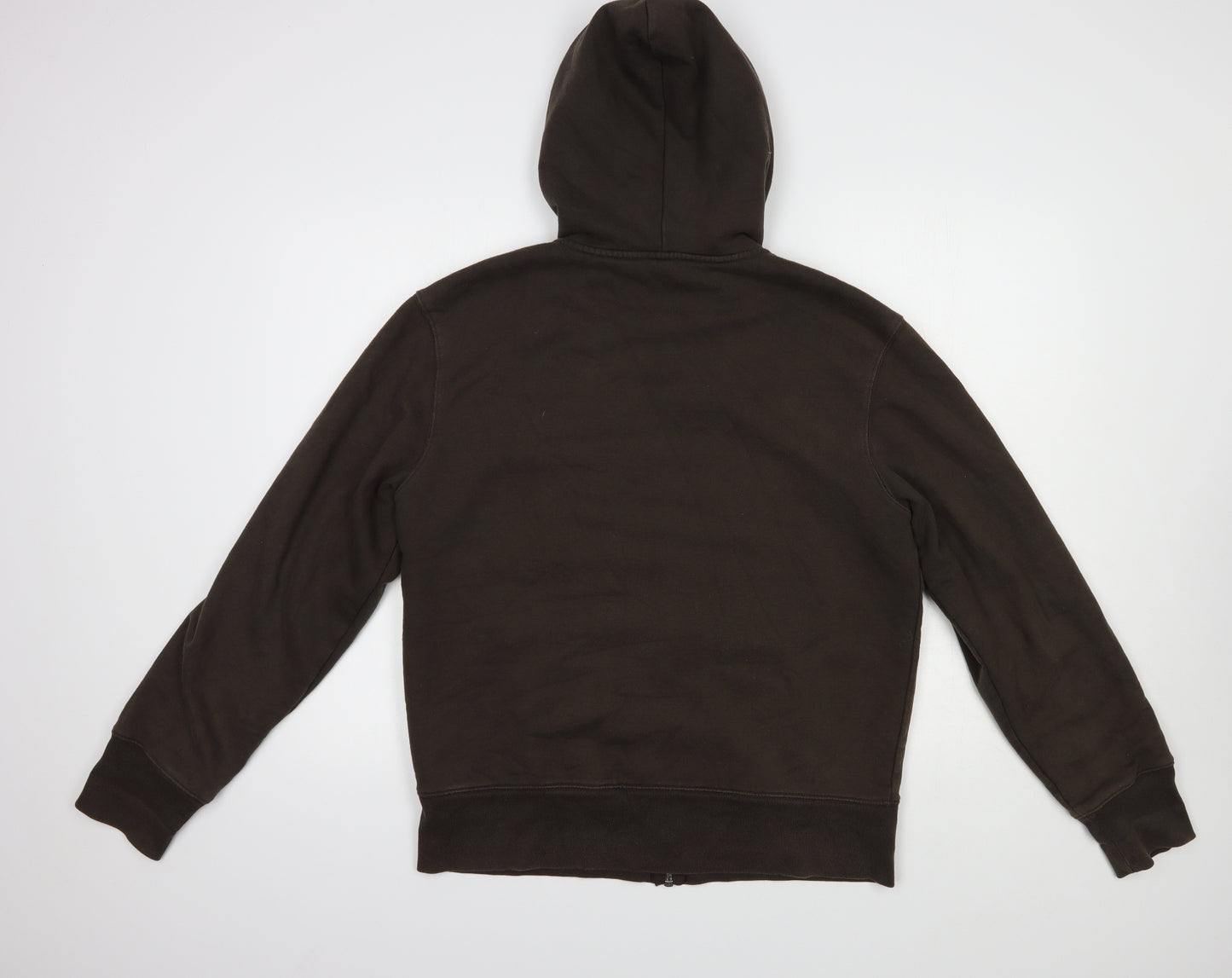 Gap Mens Brown  Cotton Full Zip Hoodie Size M   - Fluffy Lining
