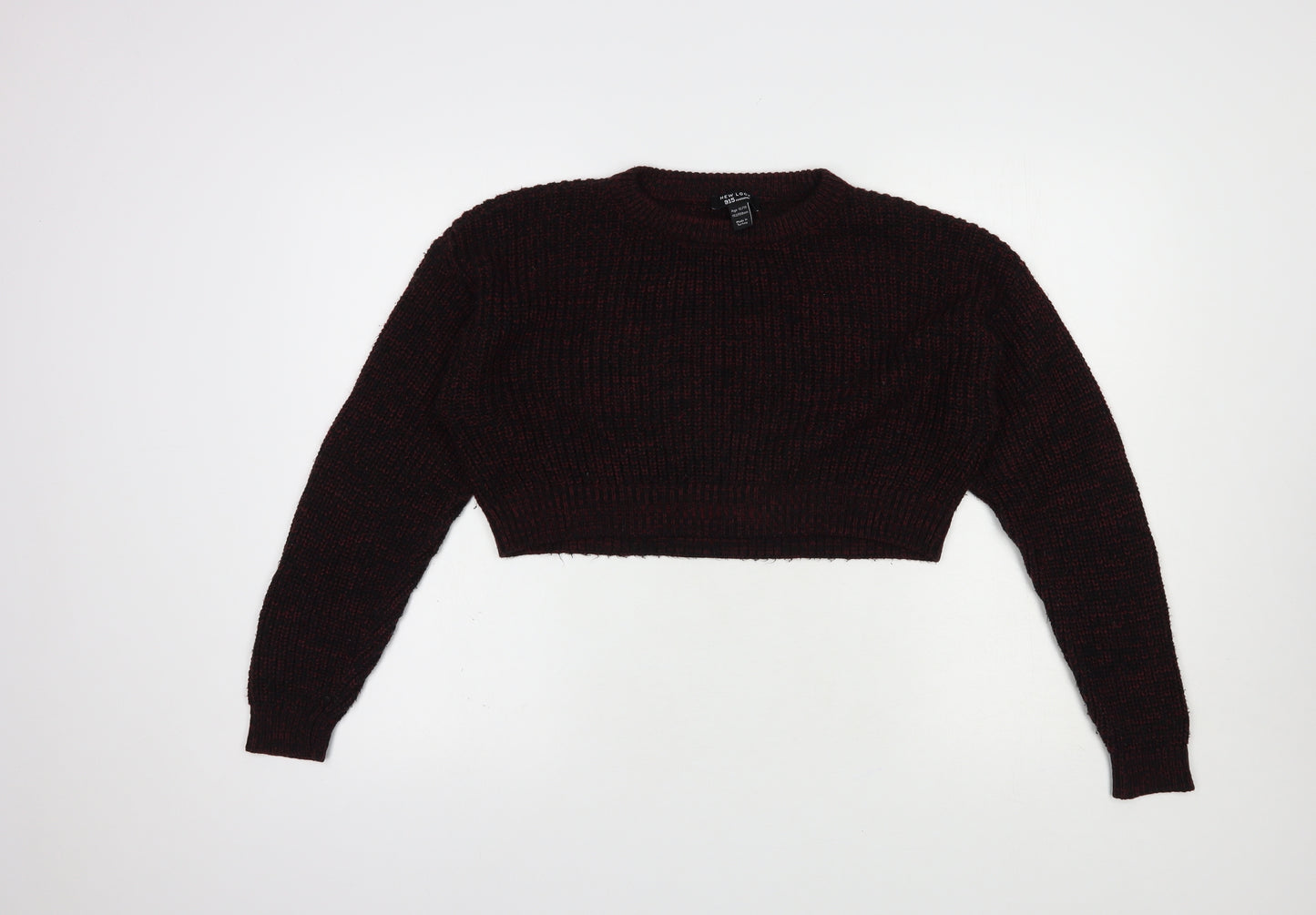 New Look Girls Purple Crew Neck  Acrylic Pullover Jumper Size 12 Years  Pullover