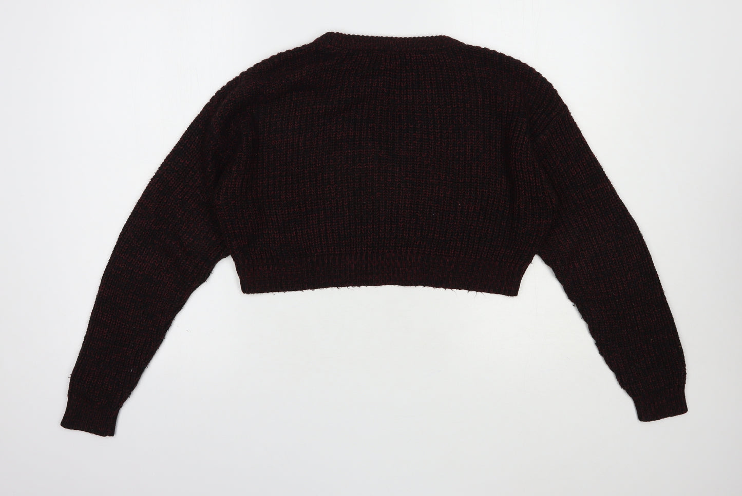New Look Girls Purple Crew Neck  Acrylic Pullover Jumper Size 12 Years  Pullover