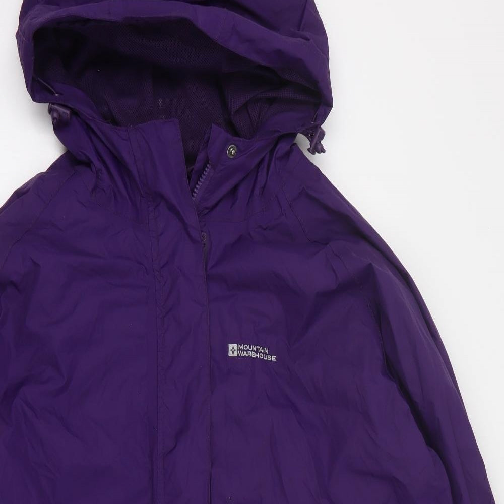 Mountain Warehouse Womens Purple   Rain Coat Coat Size 20  Zip