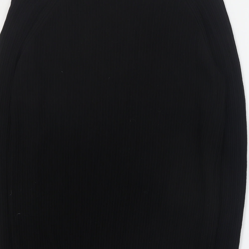 George Womens Black Round Neck  Viscose Pullover Jumper Size 16   - Ribbed