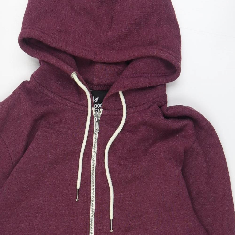 Primark Mens Purple  Cotton Full Zip Hoodie Size M