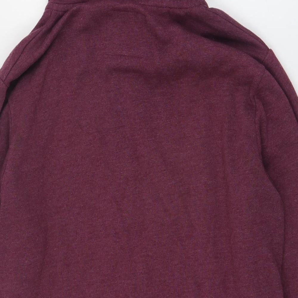 Primark Mens Purple  Cotton Full Zip Hoodie Size M