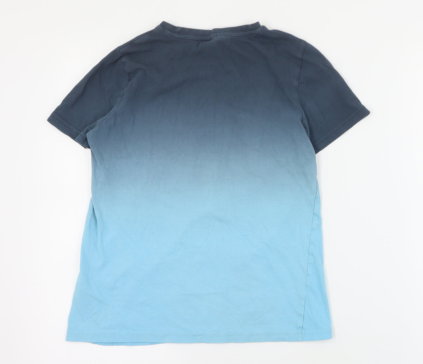 F&F Boys Blue  Cotton Pullover T-Shirt Size 9-10 Years Crew Neck Pullover - Minecraft