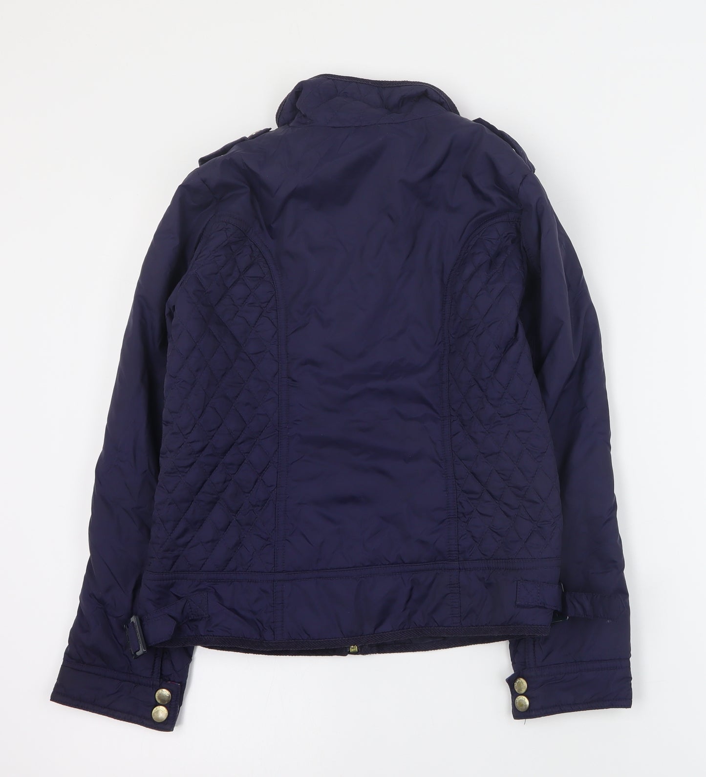 Ted Baker Girls Blue   Quilted Coat Size 11 Years  Zip