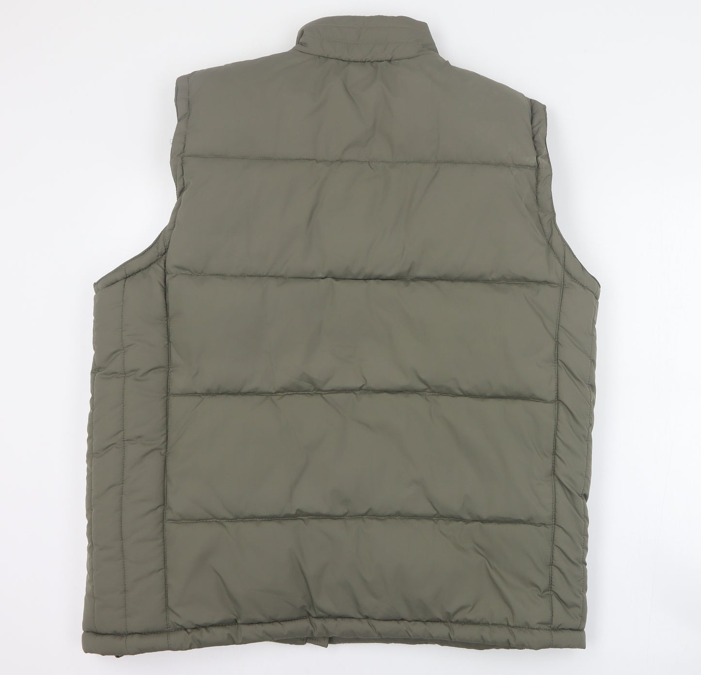 Dunnes Mens Green   Gilet Coat Size L  Zip