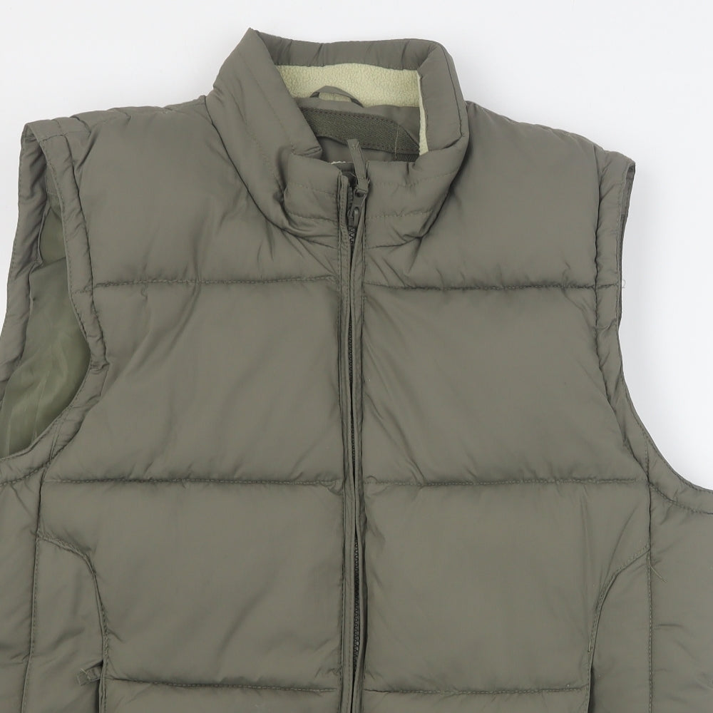 Dunnes Mens Green   Gilet Coat Size L  Zip
